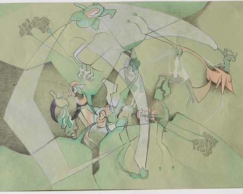 Green Abstract by Grant Halliburton